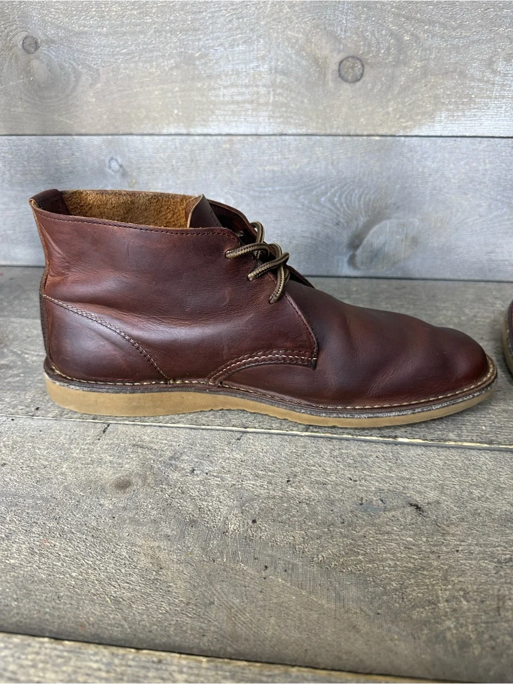 Red Wing Weekender Chukka Boots 3322 Mens Size 9.5 D Copper Leather MADE IN USA